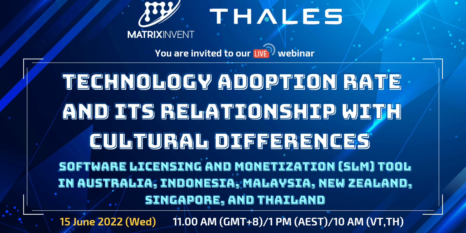 Software Licensing and Monetization (SLM) tool in Australia, Indonesia, Malaysia, New Zealand, Singapore, and Thailand