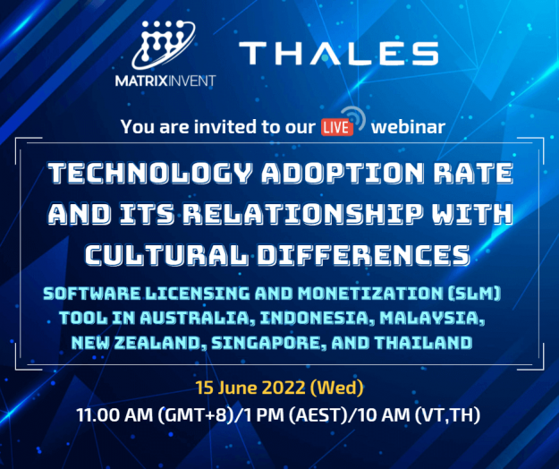 Technology Adoption Rate and its Relationship with Cultural Differences – Software Licensing and Monetization (SLM) tool in Australia, Indonesia, Malaysia, New Zealand, Singapore, and Thailand Technology Adoption Rate and its Relationship with Cultural Differences - Software Licensing and Monetization (SLM) tool in Australia, Indonesia, Malaysia, New Zealand, Singapore, and Thailand