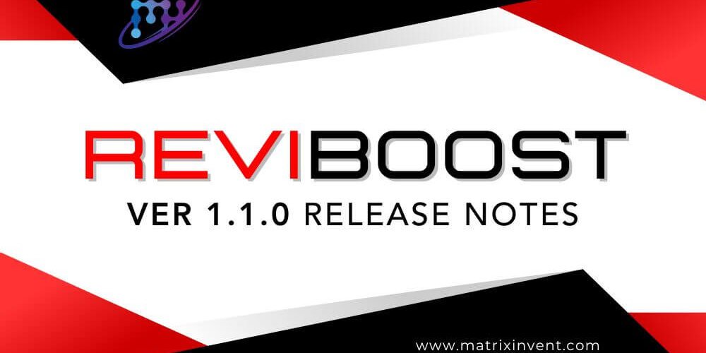 ReviBoost ARR 1.1.0 Release Notes details