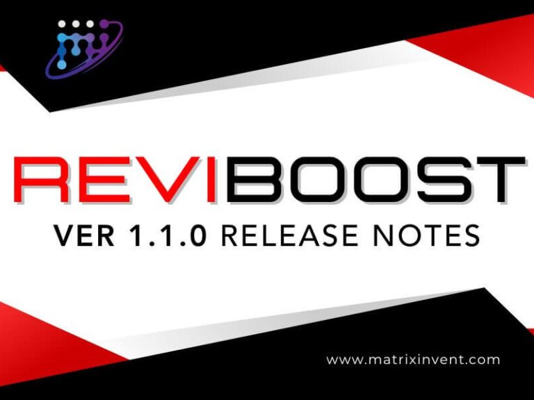 ReviBoost ARR 1.1.0 Release Notes ReviBoost ARR 1.1.0 Release Notes details